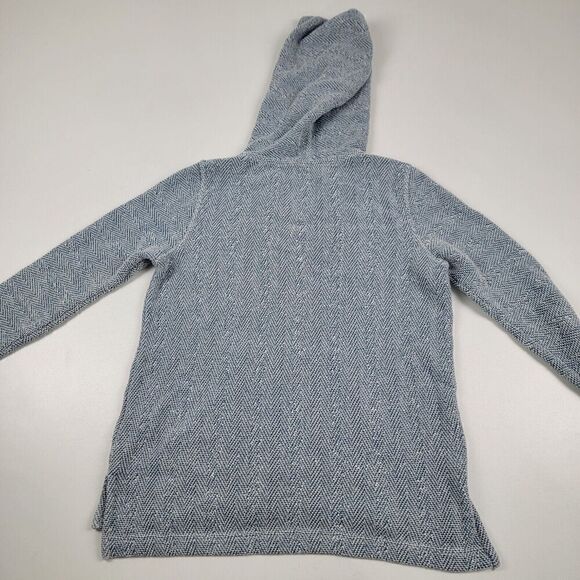 Faherty Hoodie Adult Blue‎ Pullover Pocket Whitewater Drug Rug Womens XS - Picture 9 of 10
